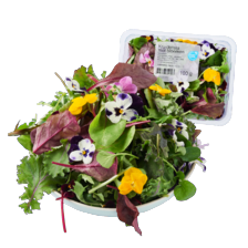 Sla met bloemen